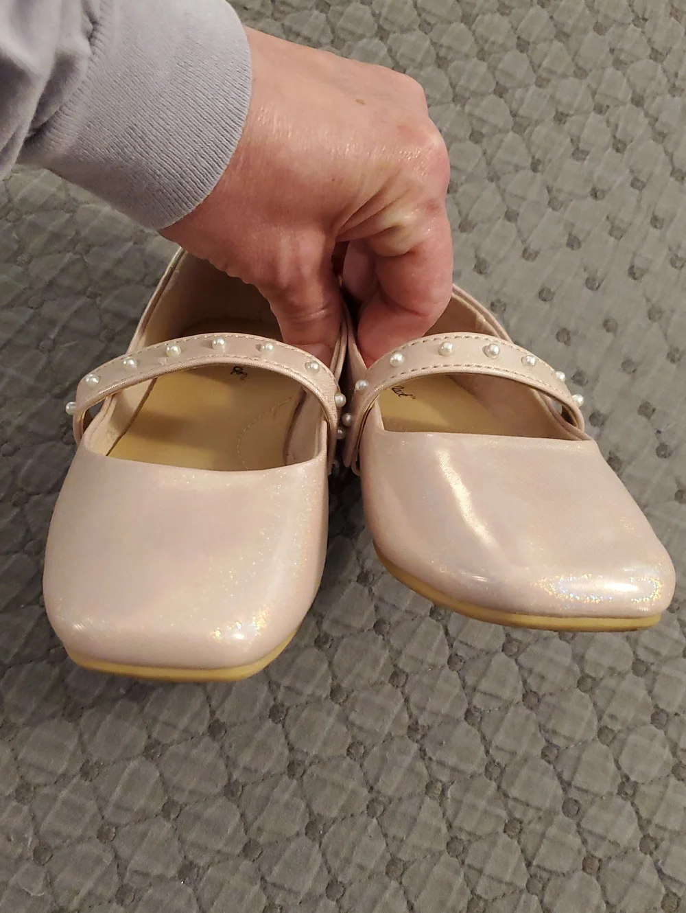 Cat & Jack Pink Pearl Ballet Flats Size 11